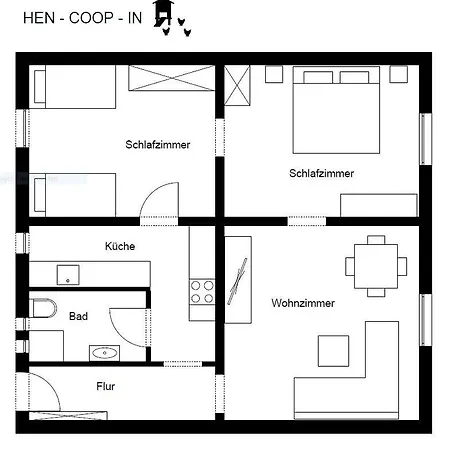 Apartment Hen-coop Mit Zwei Schlafzimmern&netflix Kaiserslautern